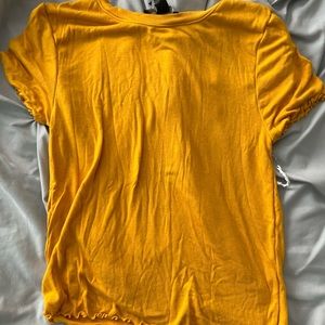 yellow t-shirt